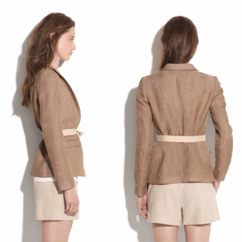 NEW {Madewell} Goldmine Blazer Linen Jacket, $165 - Picture 2 of 8